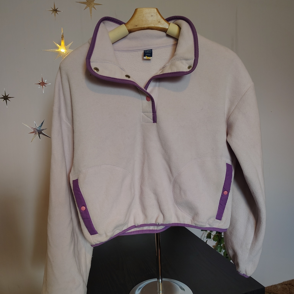 Old Navy Girls Dynamic Fleece with Purple Accents